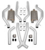 HOOKER HEADER BACK EXHAUST SYSTEM - 2.5", Rear Exit, 304SS Tubing with 304SS Mufflers