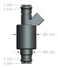 Holley EFI 522-168 Fuel Injectors 160 Lb/Hour EV1 style