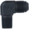 Fragola 482266-BL #6 X 3/8  MPT, 90 ADAPTER  BLACK