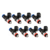 ID1300-XDS 1300.34.14.15.8 Fuel Injectors, orange lower o-ring, set of 8