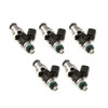ID1700-XDS 1700.48.14.14.5 Fuel Injectors, 14mm (grey) adapters, set of 5