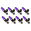 ID2600-XDS 2600.60.14.14.8 Fuel Injectors, 14mm (purple) adapters, set of 8