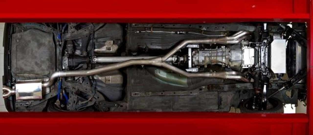 Hooker Header Back Exhaust System, 2.5"/3", Natural Finish Stainless Steel