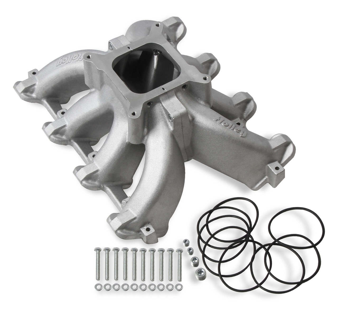 Holley 300-256 Split Race Single Plane Carbureted Intake Manifold - Cathedral Port