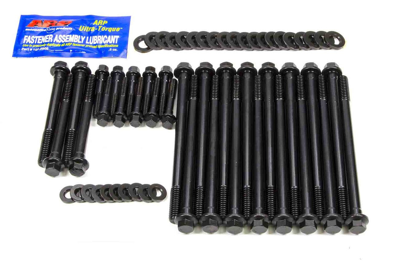 ARP 134-3609 Cylinder Head Bolt Kit, Pro Series, Hex Head, Chromoly, Black Oxide, GM LS-Series, Kit