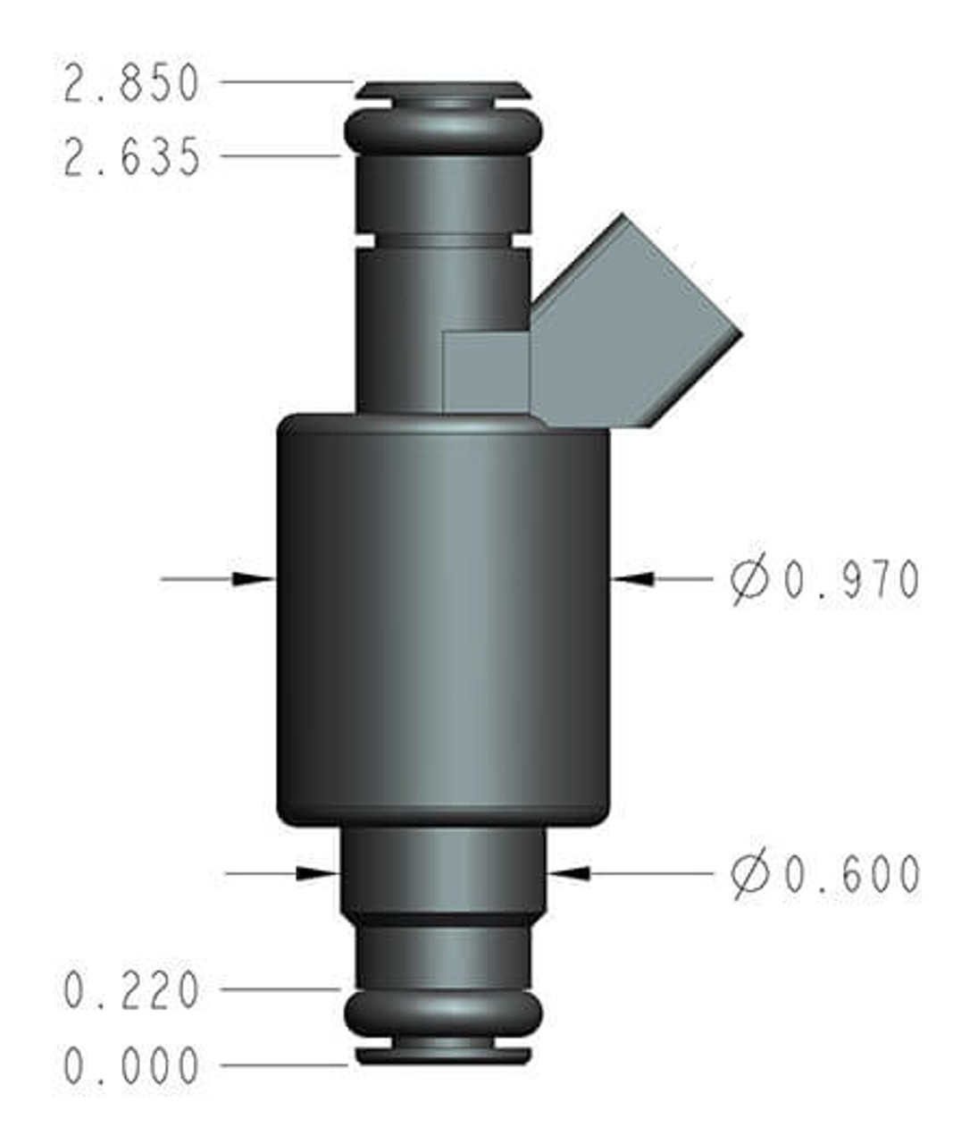 Holley EFI 522-168 Fuel Injectors 160 Lb/Hour EV1 style