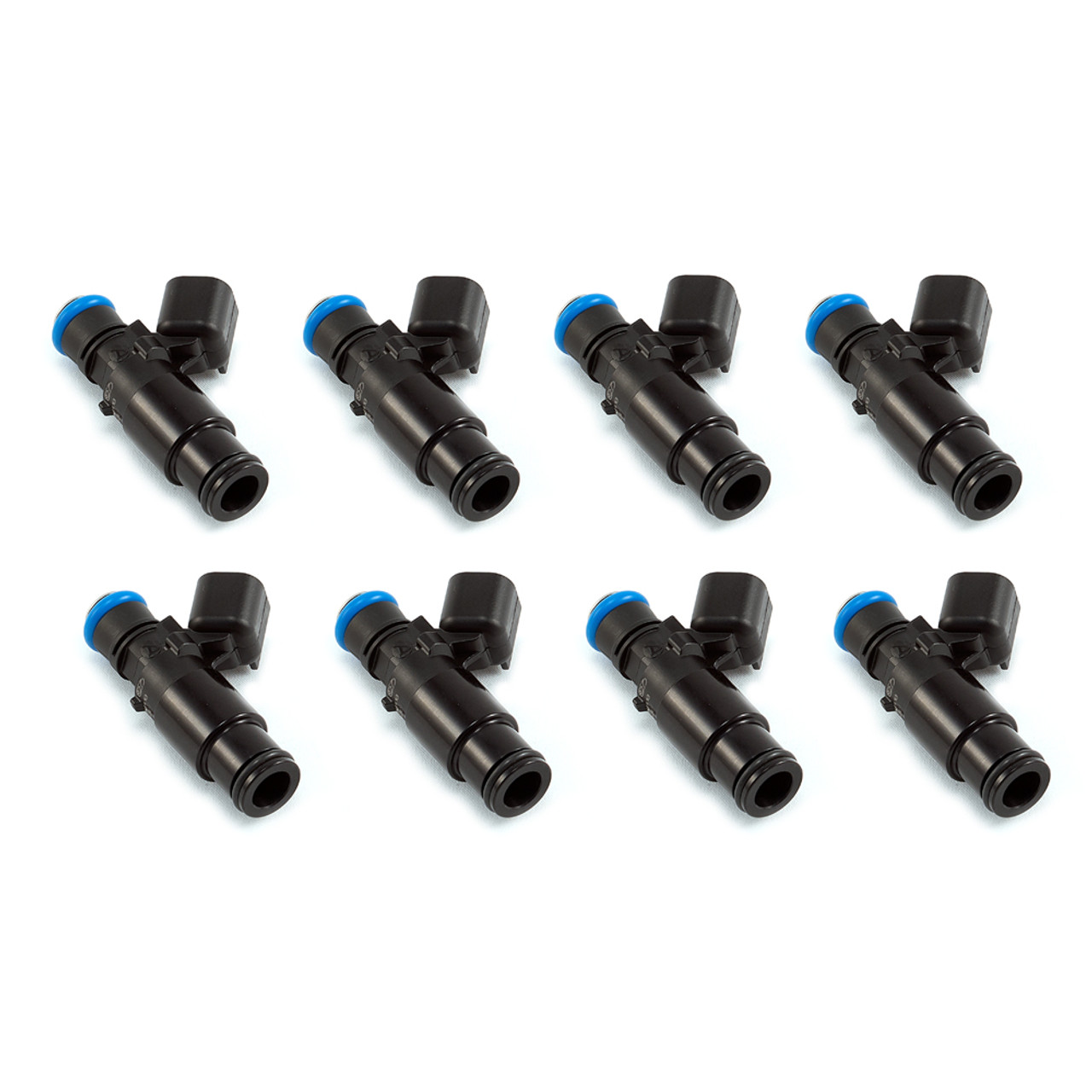 ID2600-XDS 2600.48.14.14B.8 Fuel Injectors, 14mm (black) bottom adapters, set of 8