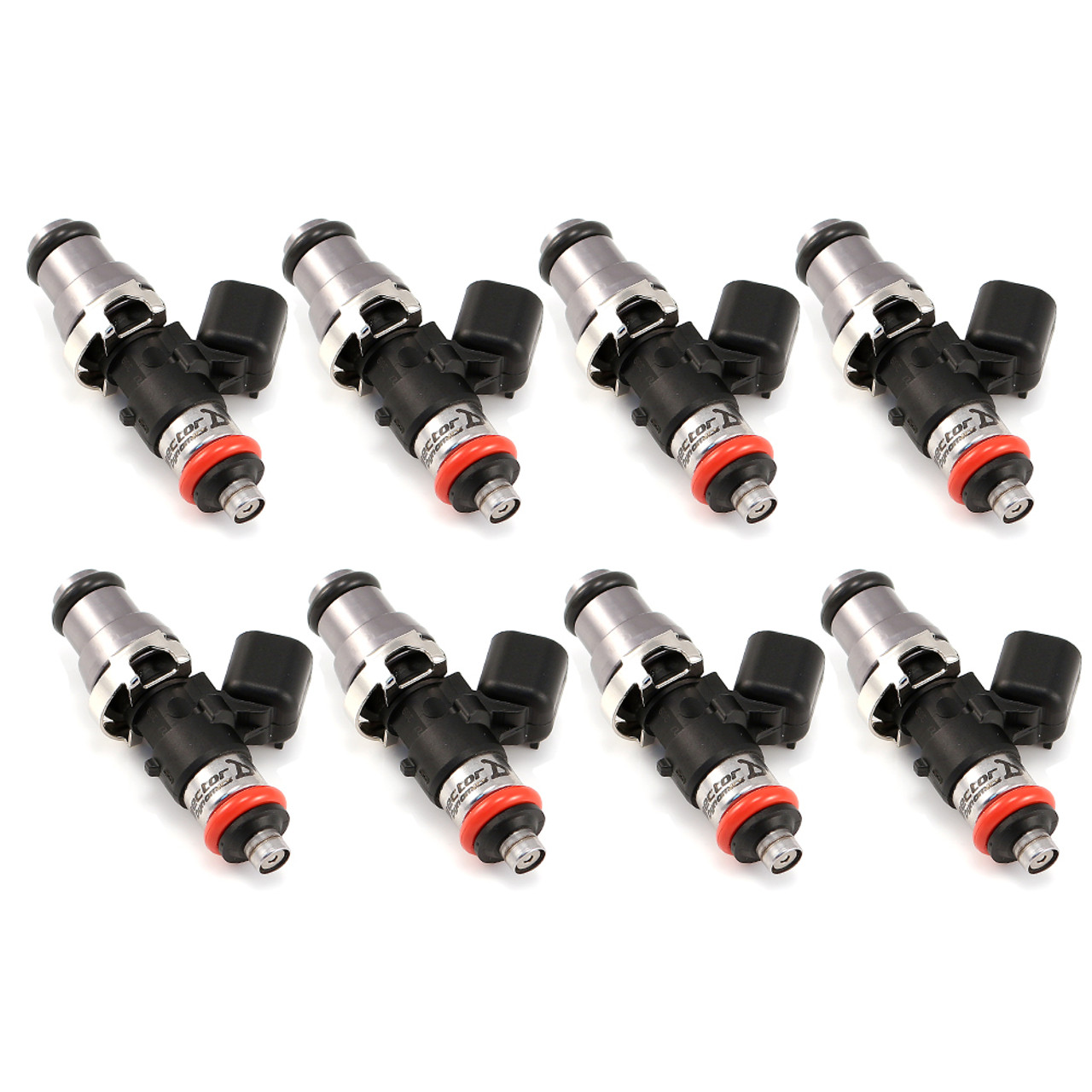 ID2600-XDS 2600.48.14.15.8 Fuel Injectors, 14mm (grey) adapter top, orange lower o-ring, set of 8