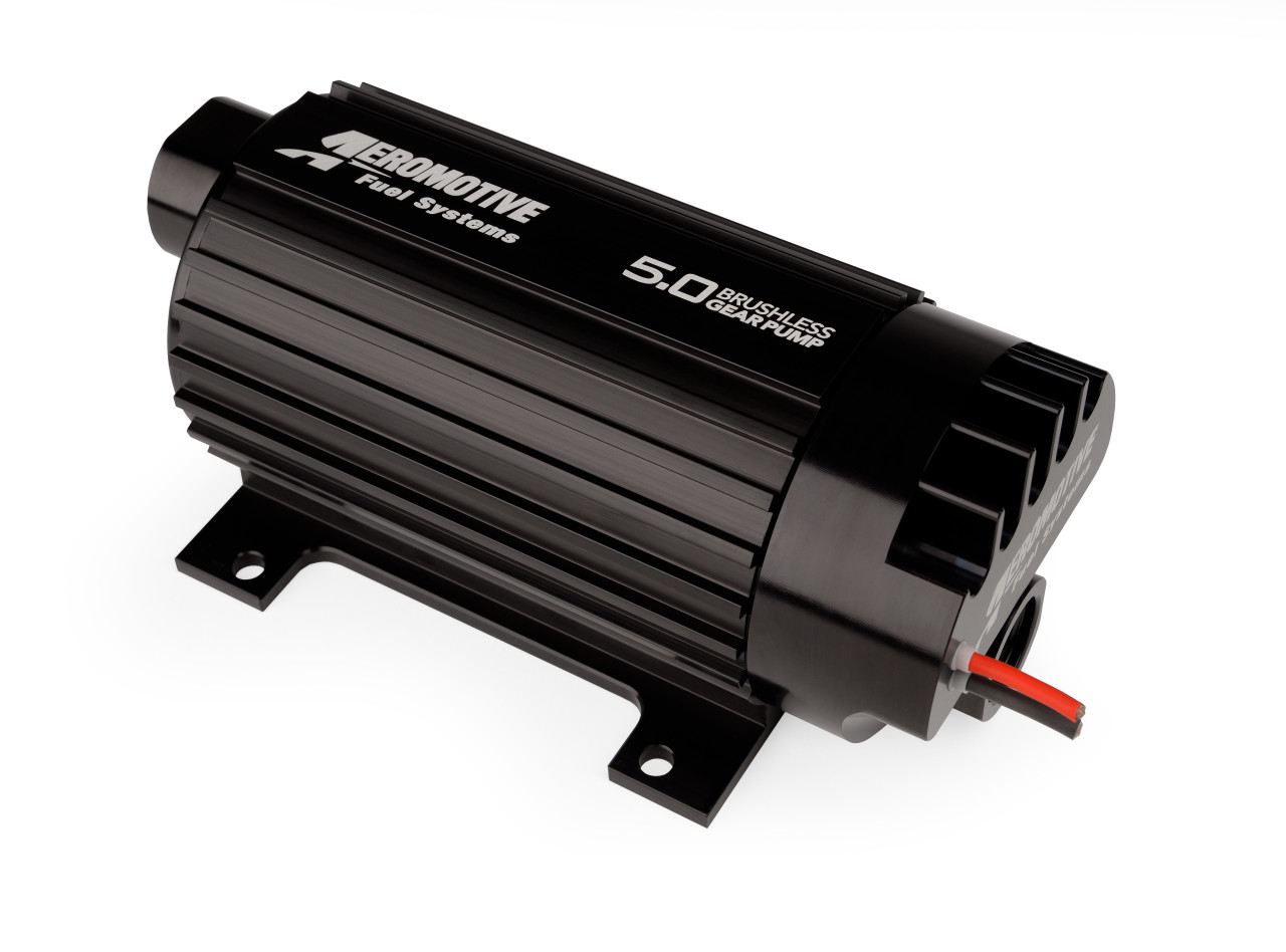 Aeromotive 11186 Fuel Pump, In-Line, Signature Brushless Spur Gear, 5.0gpm (Pump Sleeve Includes Mounting Provisions)