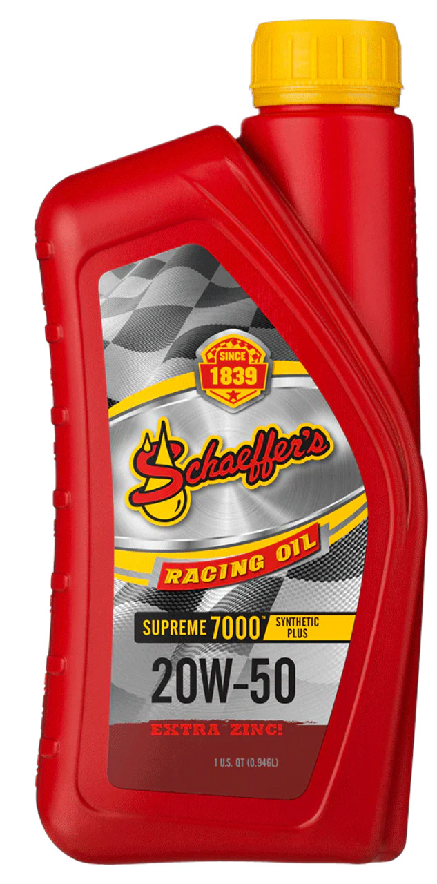 Schaeffers 0705 Supreme 7000 Synthetic Plus Racing Oil 20W-50 (12 quarts/case)