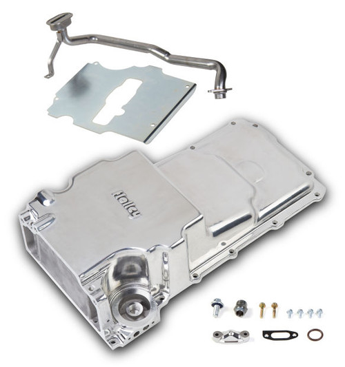 GM LS Retro-fit Oil Pan - Polished - additional front clearance