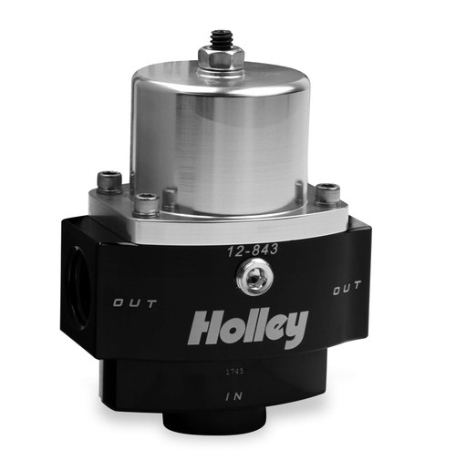 Holley 12-843 Billet Fuel Pressure Regulator 4.5-9 PSI non-return