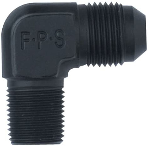 Fragola 482288-BL #8 X 1/2 MPT, 90 ADAPTER  BLACK