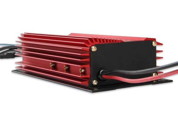 MSD 6520 Digital 6-Plus Ignition Control Box, red and black automotive ignition module for engine timing control.