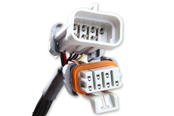 MSD 8733 2-Step Launch Control for GM LS Engines, close-up view of the electronic ignition control module with connectors.