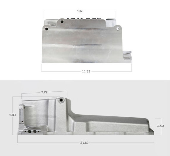 GM LS RETRO-FIT OIL PAN - POLISHED - 1955-87 GM/MUSCLE CAR/CLASSIC CAR/TRUCKS