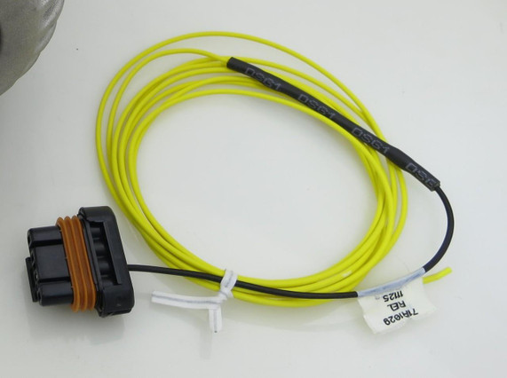 Holley Performance Parts – EFI, Intakes, & More LS Swap Alternator Exciter Pigtail, yellow electrical wiring harness with black and brown connectors.