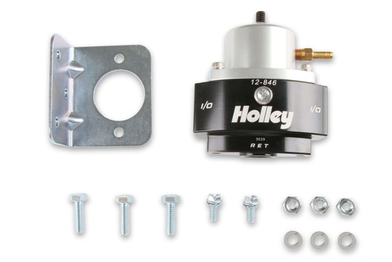 Holley 12-846 Billet EFI Fuel Pressure Regulator  -8 feed/-6 return