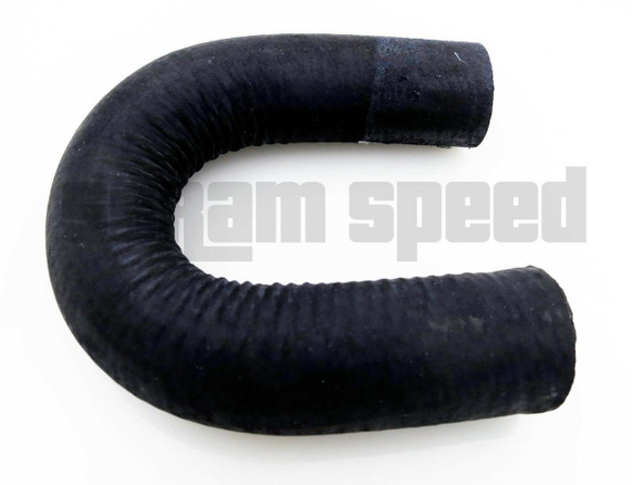 Scram Speed LSX Heater Core Bypass Hose Delete, black U-shaped rubber hose for Corvette LS engines, LSX, LS1, LS2, LS3, LS7.