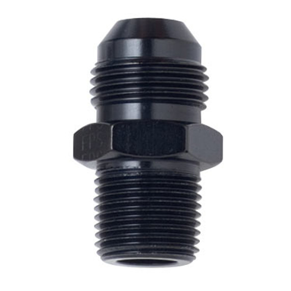 Fragola 481604-BL #4 X 1/8 MPT, STRAIGHT ADAPTER  BLACK