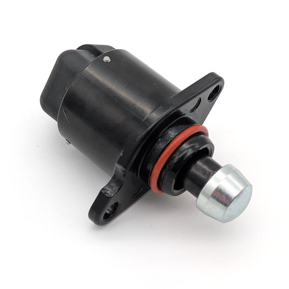 Scram Speed SNS109 LS Gen III 00-02 Camaro IAC Idle Air Control Valve, close-up view of the automotive part showing its metal body and electrical connector.