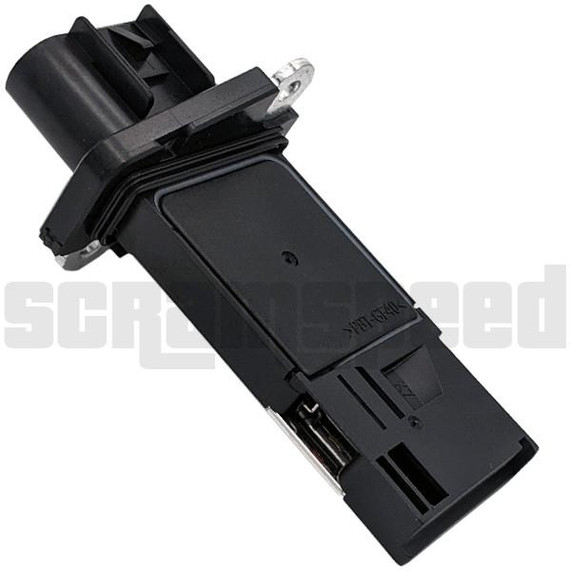 Scram Speed SNS113 2010-2015 LS3 Camaro MAF Mass Airflow Sensor, black automotive engine sensor with electrical connector and mounting bracket for Chevrolet Camaro.