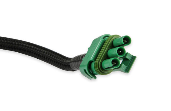 Holley Performance Parts – EFI, Intakes, & More Holley 550-1001 TERMINATOR X STEALTH 4150, SHINY - A green shiny automotive EFI connector with multiple ports for engine control.