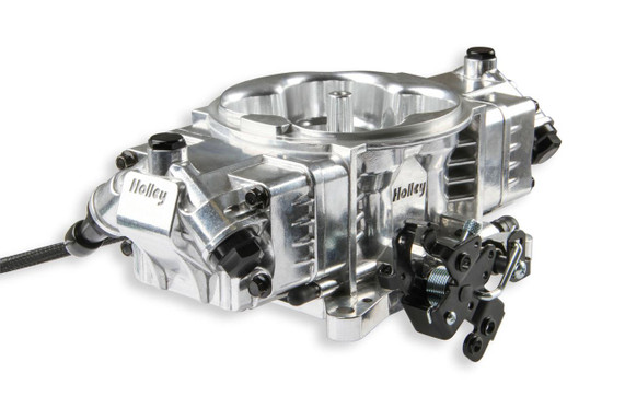 Holley Performance Parts – EFI, Intakes, & More Holley 550-1001 TERMINATOR X STEALTH 4150, SHINY. Shiny silver automotive electronic fuel injection system with multiple connectors and mechanical components.