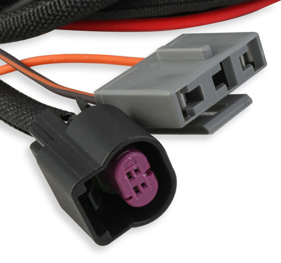 Holley Performance Parts – EFI, Intakes, & More Holley 556-151 Sniper EFI Hyperspark Ignition Box, close-up of the electronic ignition control module with wiring and connectors.