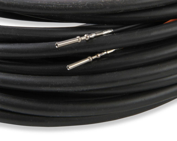 Holley Performance Parts – EFI, Intakes, & More Holley 558-456 PRO-DASH INPUT/OUTPUT HARNESS, close-up of black electrical harness with metal connectors.