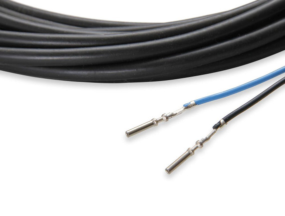 Holley Performance Parts – EFI, Intakes, & More Holley 558-456 PRO-DASH INPUT/OUTPUT HARNESS, black and blue wires with metal connectors for automotive electronic applications.