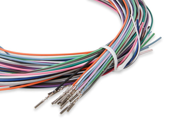 Holley Performance Parts – EFI, Intakes, & More Holley 558-456 PRO-DASH INPUT/OUTPUT HARNESS, multi-colored automotive wiring harness with metal connectors.
