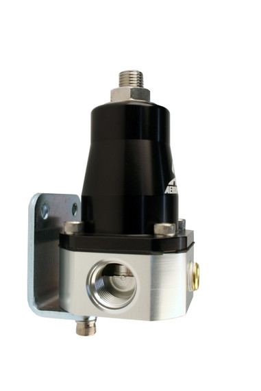 Aeromotive 13136 Regulator, Billet, EFI, 2x -6 inlet & -6 return, (Black Anodized Version of 13129)