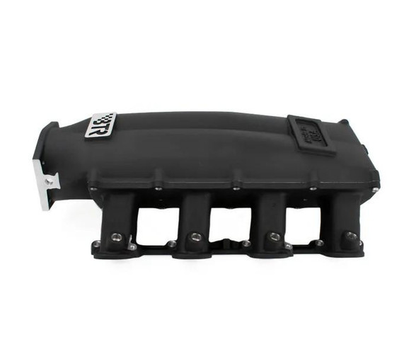 BTR Trinity Series Intake Manifold for LS3 Engines, black color, with multiple ports and mounting points.