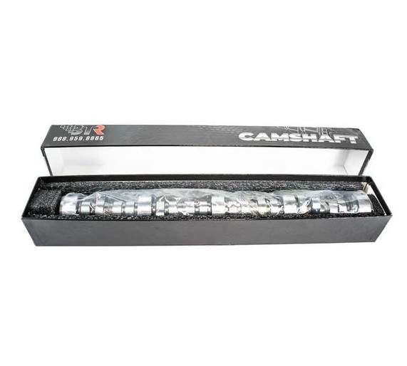 BTR 5.3 NITROUS CAMSHAFT, automotive performance camshaft in a black display box with foam padding.