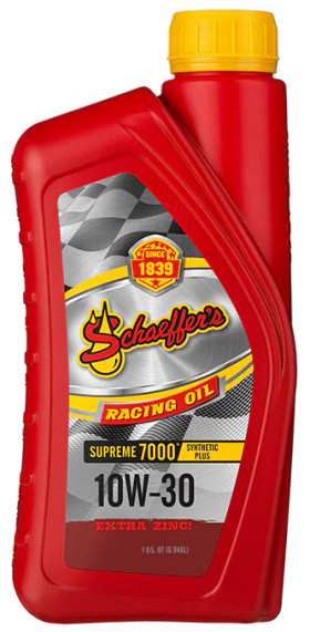 Schaeffers 0709 Supreme 7000 Synthetic Plus Racing Oil 10W-30 (12 quarts/case)