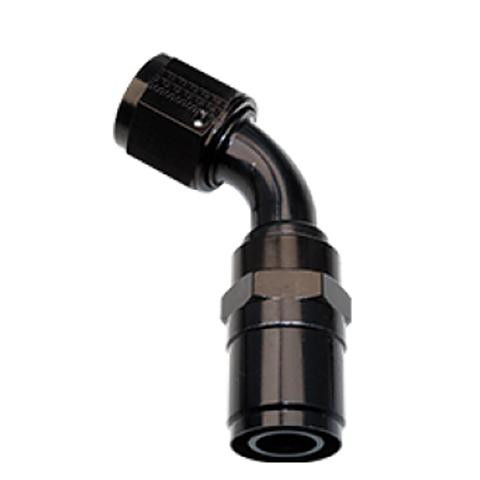 Fragola 2604508 #8 Race-Rite, Crimp-On, 45-Degree angled hydraulic fitting for precise fluid connection.