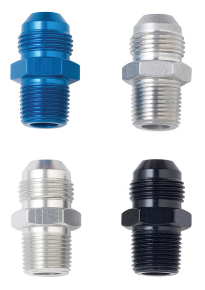 Fragola 481662-BL #6 X 1/8 MPT, STRAIGHT ADAPTER BLACK