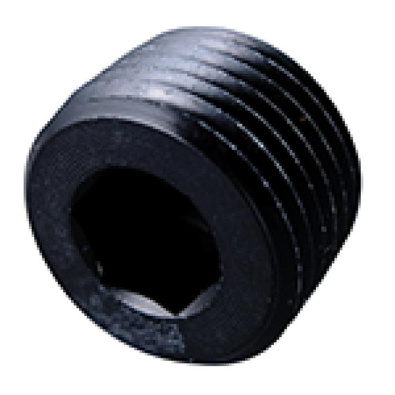 Fragola 493204-BL 3/8 MPT PIPE PLUG-INTERNAL BLACK, black internal pipe plug with 3/8 inch male pipe thread