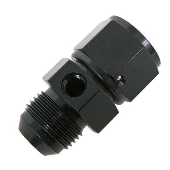 Fragola 495014-BL INLINE GAUGE ADAPTER, #12 MALE X #12 FEM BLACK, set of blue inline gauge adapters and fittings for fluid measurement and connection.