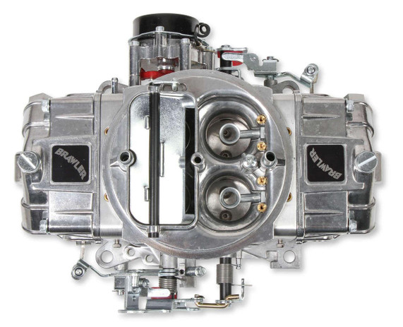 Quick Fuel Technology – Carburetors & Fuel Systems QFT BR-67255 BRAWLER CARBURETOR 650 CFM MS LSX, a high-performance automotive carburetor with metallic silver body, dual barrels, and black branding labels.