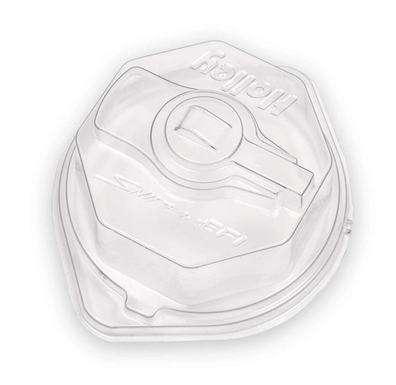 Holley Performance Parts – EFI, Intakes, & More Holley 565-32 HyperSpark Installation Tool - Clockwise, clear plastic tool with engraved brand name and directional arrow for engine spark plug installation.