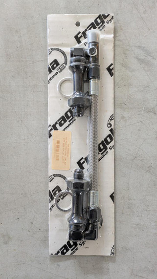 Fragola 920022-BL Pro Stock Fuel Line, stainless steel braided fuel line with fittings for racing and performance vehicles.