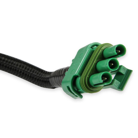 Holley EFI Holley 550-1011 Terminator X Max Stealth with trans control, green wiring connector with multiple pins for automotive electronic control systems.