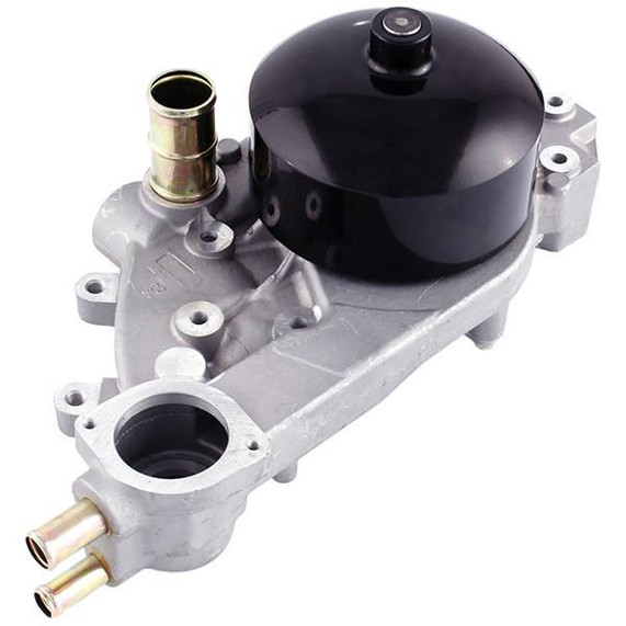 GM Performance GM 252-846 LS1 WATER PUMP, automotive water pump with black pulley and metal housing for engine cooling.