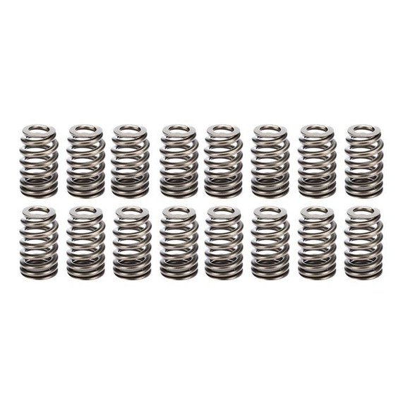 GM Performance GMP 19420455 604 Beehive Valve Springs 16, set of 16 stainless steel beehive valve springs shown in a row.