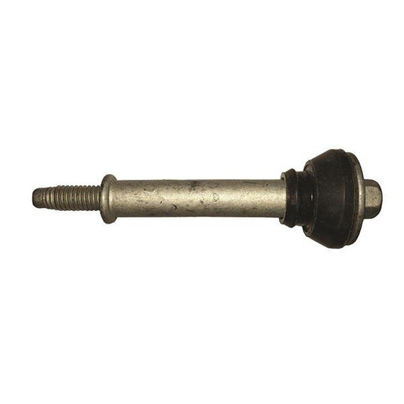 GM Performance GM 12577215 LS Valve Cover Bolts, close-up image of a metal valve cover bolt with black rubber sealing and threaded end for engine installation.