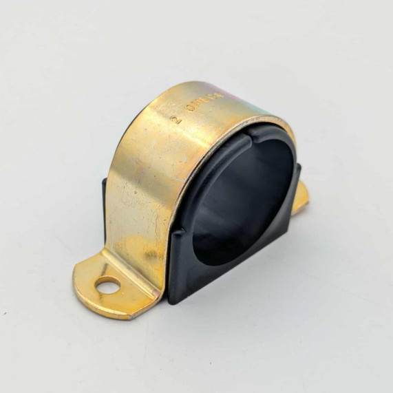 Scram Speed filter bracket - Large, black rubber filter with a gold-colored metal mounting bracket for automotive or motorcycle engine filtration systems.