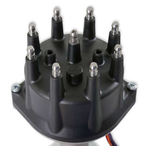 Holley Performance Parts – EFI, Intakes, & More Holley 565-346 HyperSpark Small Cap for Chrysler 426, 440, distributor cap with multiple terminal pins.