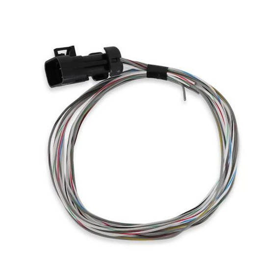 Holley Performance Parts – EFI, Intakes, & More Holley 558-462 Terminator X Input/Output Harness, automotive wiring harness with multiple colorful wires and connector.